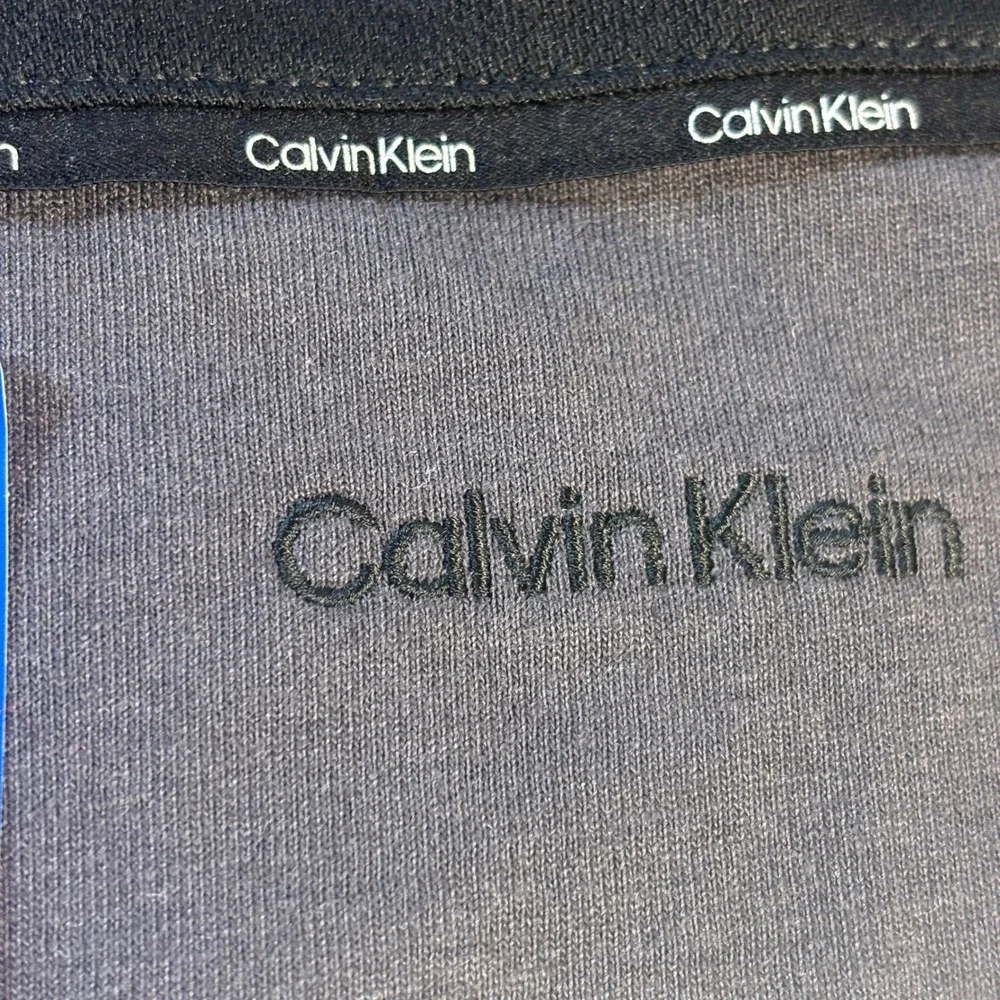 Calvin Klein Men's‎ Large Black White Gray Polo Shirt Quick Drying Wicking NWT